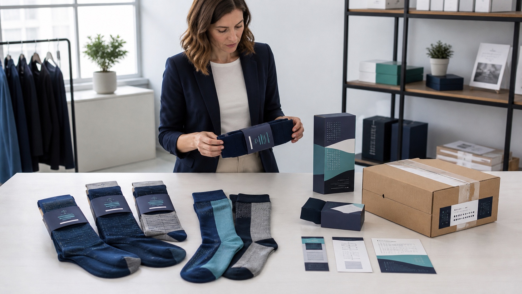 Compression Sock Packaging and Labeling for B2B Retail Programs
