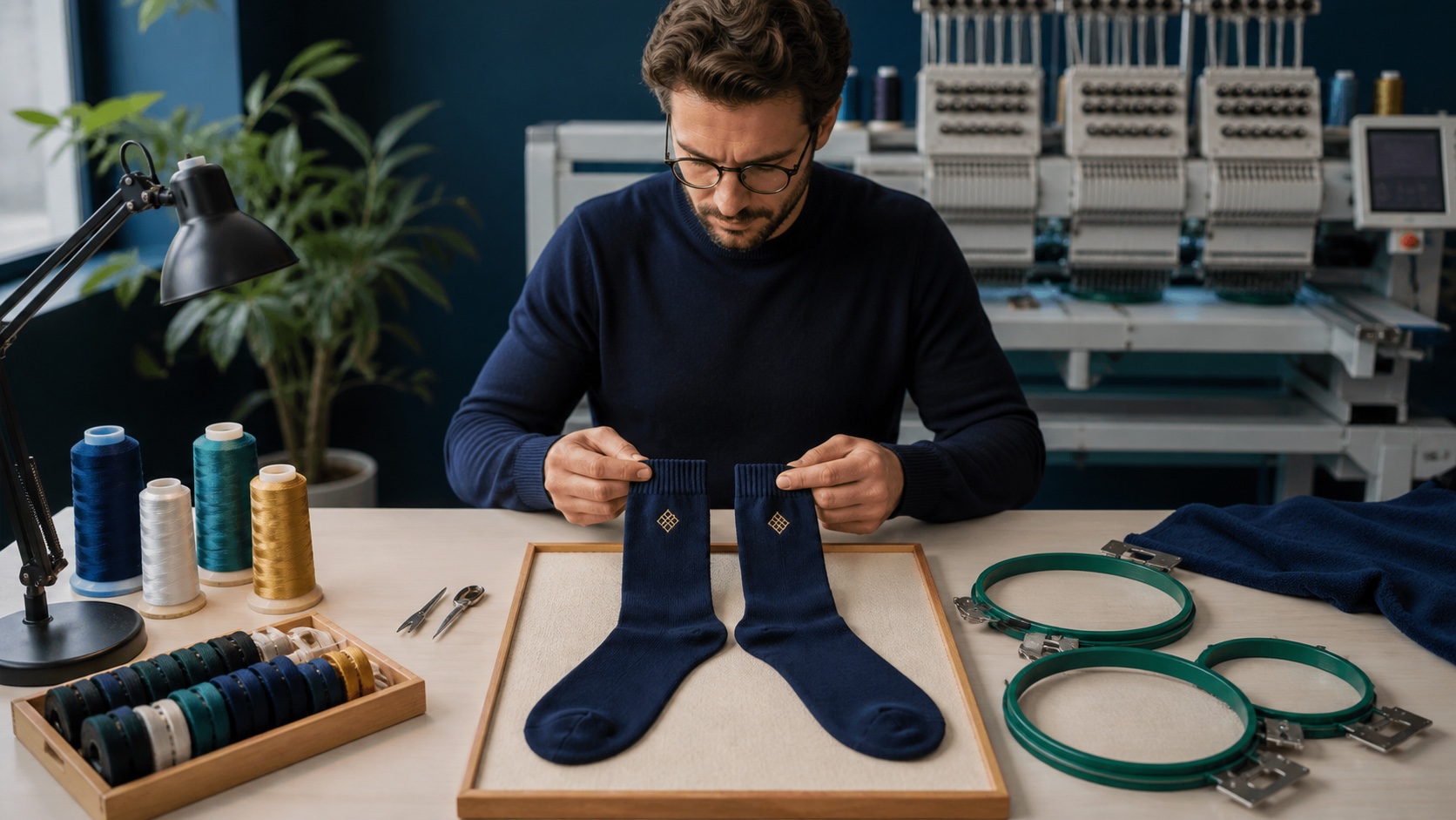 Embroidered branding