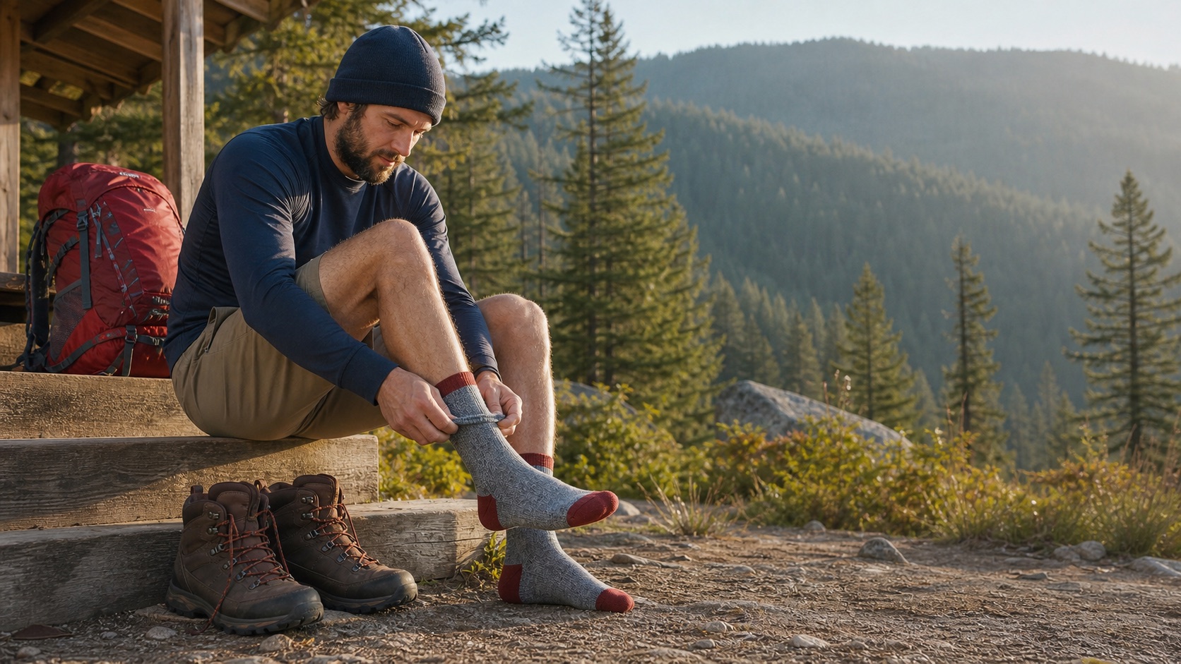 Hiking Socks custom design example
