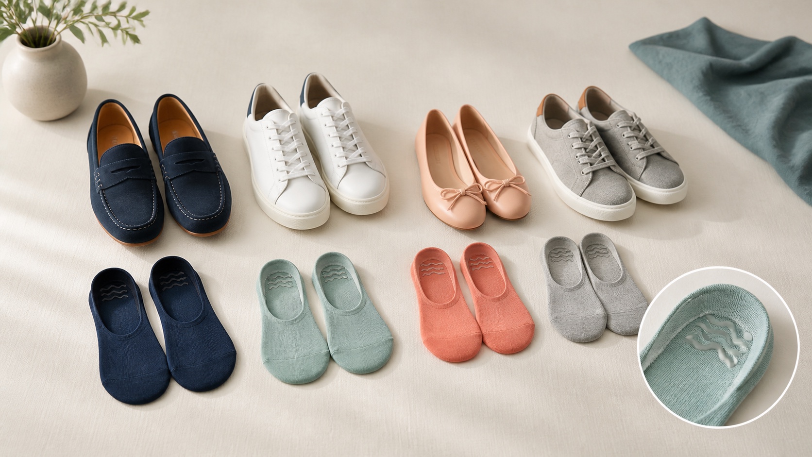 How to Stop No-Show Socks from Slipping: Construction for Better Fit