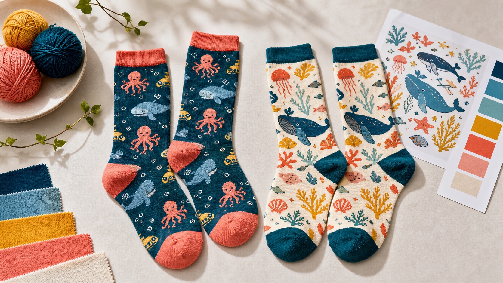 Jacquard & printed artwork