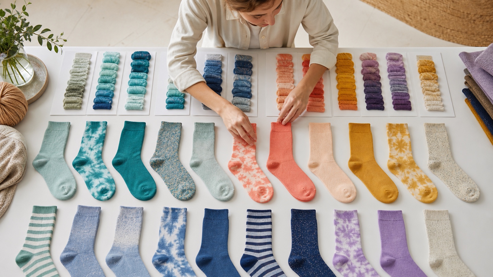 Custom sock colors, sizes and collection planning